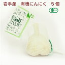 有機JAS認定 岩手県産 有機にんにく 5個 常備野菜 母の日