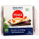 有機全粒ライ麦を主原料とし、低温で長時間焼き上げたドイツの伝統的な黒パン。有機全粒ライ麦使用。やさしい甘みとほのかな酸味が特徴です。2分ほどトーストするとモチモチの食感に変わり、噛むほどにライ麦の味が広がります。原材料：有機全粒ライ麦（ドイツ産）、酵母、食塩内容量：375g（6枚）　　数量：6袋　　製造者：ペーマ