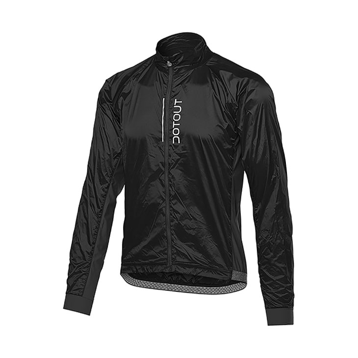 DOTOUT ドットアウト 105706 Breeze Jacket ブリーズ ジャケット 900 black シルバー ポケッタブル ウインドブレーカー メンズウェア