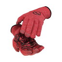 (メール便対応商品)DEFEET デフィート GLOVE ET グローブ ET ウール ブレンド アドベンチャー ファイヤーレッド 滑り止めグリップ付き グローブ