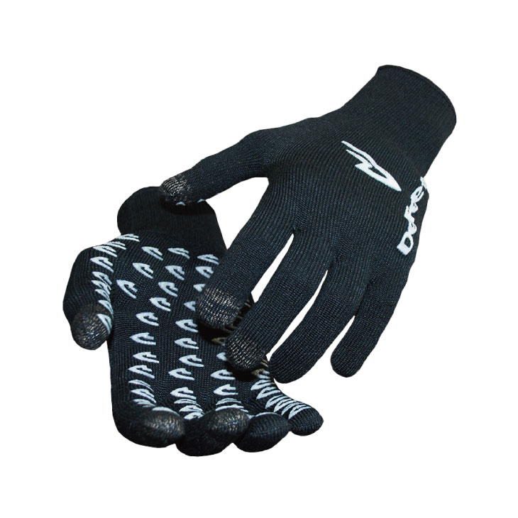 (メール便対応商品)DEFEET デフィート GLOVE ET TOUCH グローブ ETタッチ D-Logo ブラック 滑り止めグ..