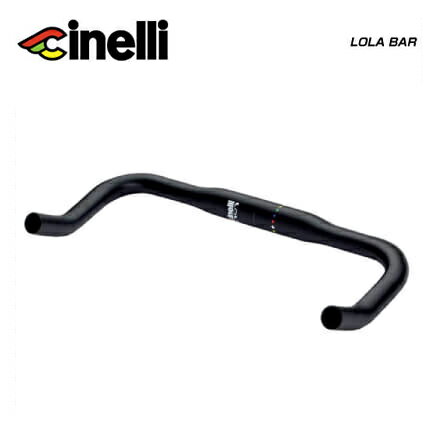 cinelli チネリ HANDLEBAR ブルホーンバー LOLA BAR ローラハンドル Φ31.8mm ブラック(603031-001318)