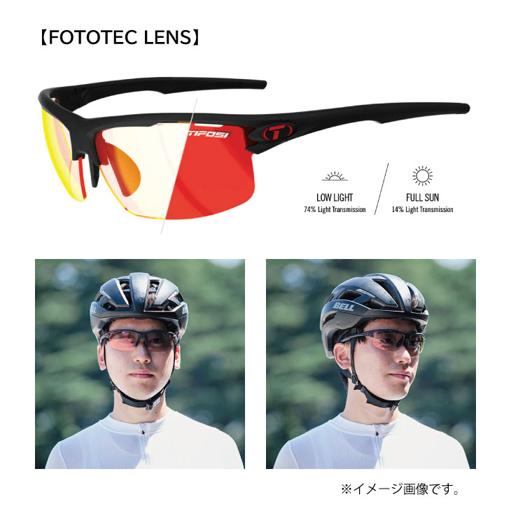 TIFOSI ティフォージ RIVET リベット マットブラック(クラリオンレッドフォトテッ...