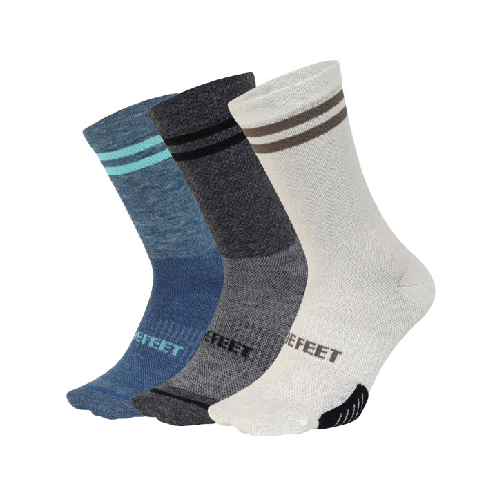 (メール便対応商品)DEFEET デフィート CY Cyclismo Wool Blend サイクリズモ ウールブレンド 6インチ ソックス Double Stripe ダブルストライプ