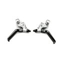 BROMPTON ブロンプトン BRAKE LEVER SET LH + RH(Silver/Black)(QBRLEVAL-SET2)左右ブレーキレバーセット...