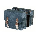 BASIL バジル BOHEME DOUBLE BAG ボエム ダブルバッグ 35L(ペア) インディゴブルー (012352)(8715019180118) ...