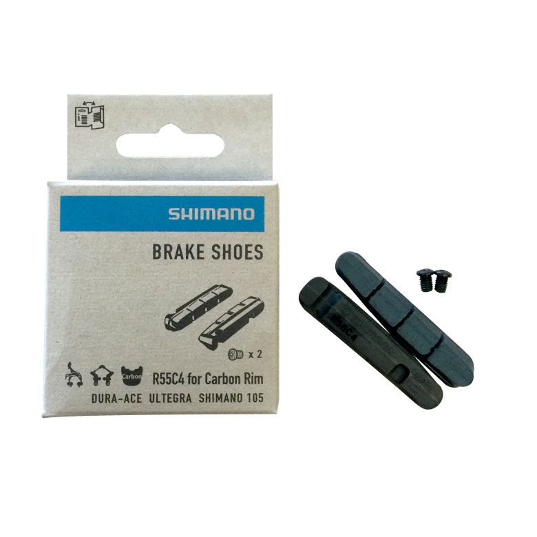 (即納)(メール便対応商品) SHIMANO シマノ BRAKE SHOE for ROAD ロード用 R55C4ブレーキシュー/カーボン(Y8L298070)(4524667994602)