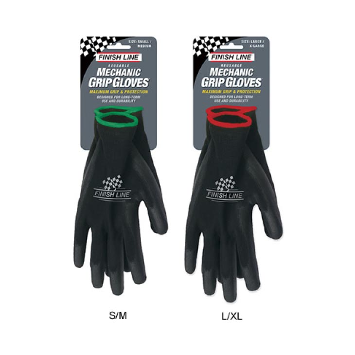 (メール便対応商品)FINISH LINE フィニッシュライン MECHANIC GRIP GLOVES メカニックグリップグローブ