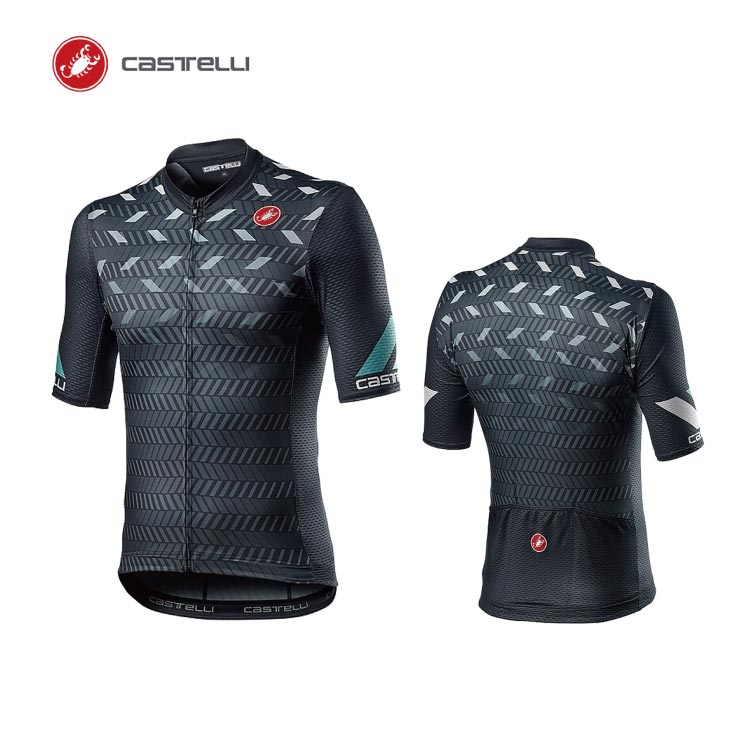 (即納)CASTELLI カステリ AVANTI JERSEY MEN 039 S DARK GRAY アヴァンティ ジャージー メンズ ダークグレイ 半袖 M Lサイズ