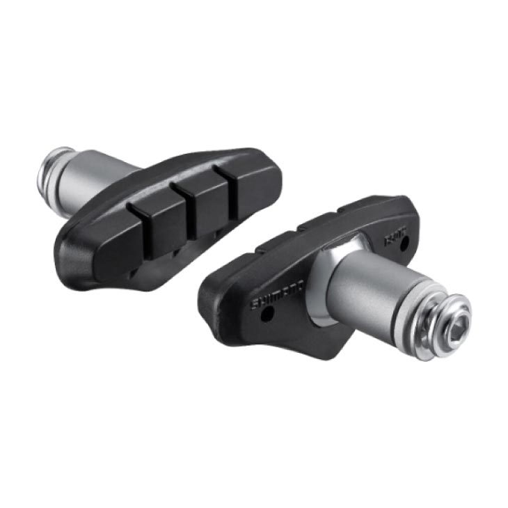 (メール便対応商品)SHIMANO シマノ BRAKE SHOE SET R50T2 ブレーキシューセット 1ペア (M)ボルト＆ワッシャー付(Y8K598030)(4524667980315)