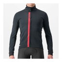CASTELLI カステリ ENTRATA JACKET エントラータ ジャケット 長袖(型番:4523508)ライトブラック/レッド メンズ ウェア