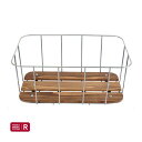 SHOWA INDUSTRIES 昭和インダストリーズ WOOD WIRE RACK ウッドワイヤーラック 深型 WRN-DEEP ZW メッキ マウント別売(4580253417382)フロント バスケット