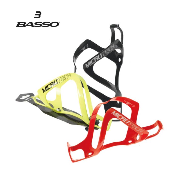 (在庫処分セール)(BASSO)CARBON BOTTLE CAGE カーボンボトルケージ イエロー 1