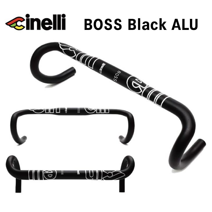 cinelli チネリ BOSS ボス Black ブラック Alu Handlebar アルミハンドルバー OD Φ31.8 ハンドルバー