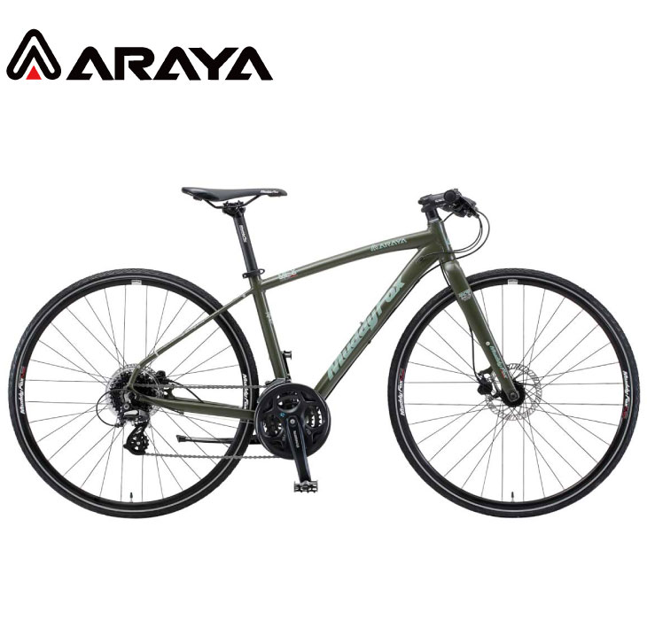 ARAYA アラヤ MFX Muddy Fox Xross マディ フォックス クロス マットカーキ 24段変速 700C 油圧ディスクブレーキ