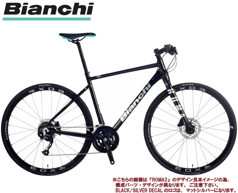 2023 BIANCHI ビアンキ ROMA 3 DISC ローマ3ディスク BLACK/SILVER DECAL 油圧ディスクブレーキ