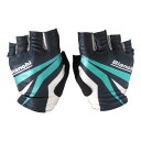 (即納あり)(メール便対応商品)BIANCHI ビアンキ SUMMER GLOVE BASIC サマー グローブ ベーシック ブラック×チェレステ 指切りグローブ アパレル