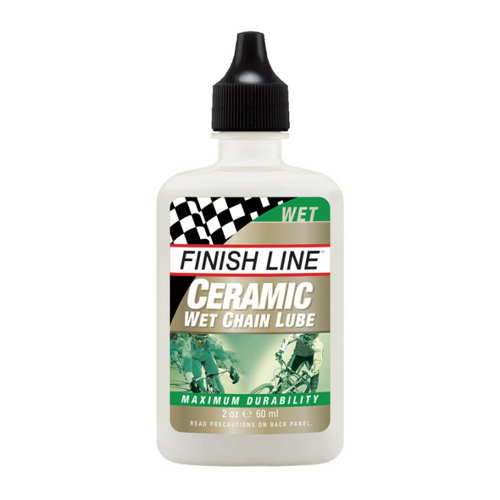 (即納)FINISH LINE フィニッシュライン Ceramic Wet Chain Lube セラミックウェットルーブ 60ml ケミカル用品(TOS06601)(0036121006041)