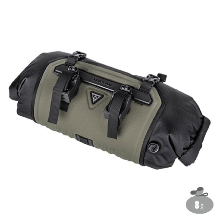 (即納)TOPEAK トピーク FrontLoader 8L フロントローダー 8リットル グリーン フロントバッグ (BAG41801)(4710069687789)