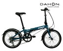 2023年 DAHON ダホン HIT ヒット ティールブルー 6段変速 折り畳み