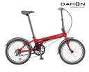 DAHON INTERNATIONAL ダホンインターナショナル HIT D6 ヒットD6 クリムゾンレッド 6段変速 折り畳み
