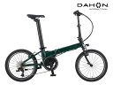 DAHON INTERNATIONAL ダホンインターナショナル UNIO ユニオ ディープグリーン 9段変速 折り畳み E-bike