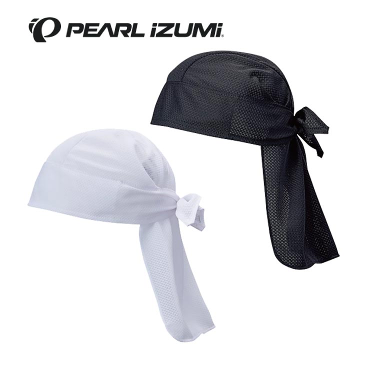(即納あり)(メール便対応商品)PEARL IZUMI パールイズミ 2023春夏モデル 477 メッシュ バンダナキャップ 2.ブラック/3.ホワイト ヘルメット メンズウェア