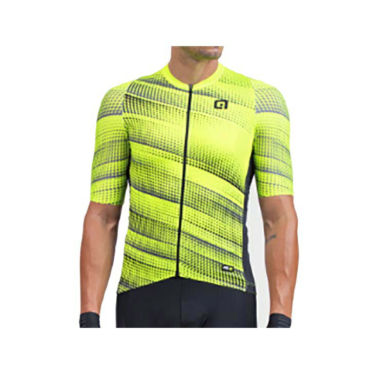 ALE アレ GREEN SPEED SHORT SLEEVE JERSEY MAN FLUO YELLOW グリーン スピード 半袖 ジャージ メンズウェア 蛍光イエロー アパレル