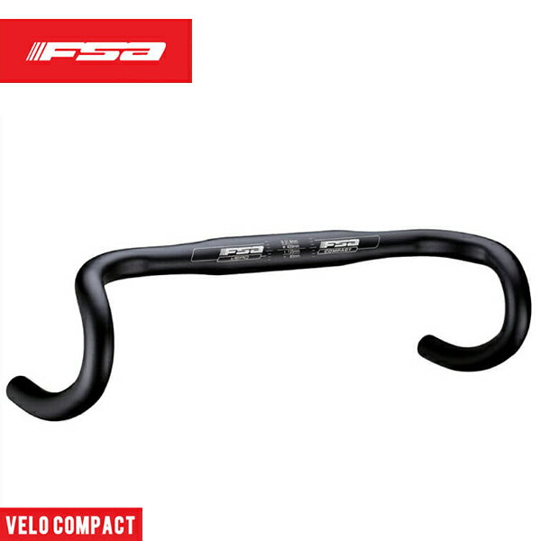 乐天商城 - FSA エフエスエー DROP BAR ドロップバー VERO COMPACT ヴェロコンパクト Φ31.8mm ブラック(4713909531020)(4713909531037)