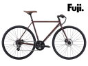 (選べる特典付)2023 FUJI フジ FEATHER CX FLAT フェザー CX フラット キャラメルワイン 16段変速 クロスバイク