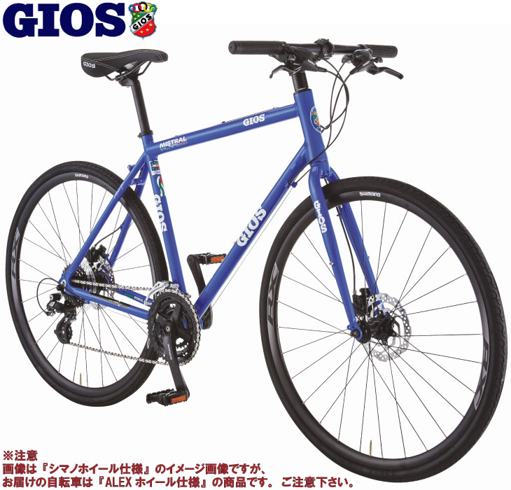 2024GIOS ジオス MISTRAL DISC HYDRAULIC ALEX WHEEL ミストラル ディスク ハイドロリック ALEXホイール ジオスブルー 24段油圧式