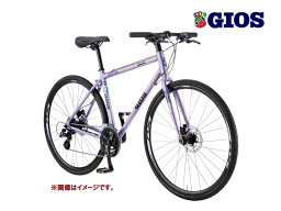 2024 GIOS ジオス MISTRAL DISC HYDRAULIC SHIMANO WHEEL ミストラル ディスク 油圧式 シマノホイール仕様 パープル 3×8S クロスバイク