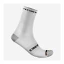 (即納あり)(メール便対応商品)CASTELLI カステリ ROSSO CORSA PRO 15 SOCK ロッソ コルサ プロ 15 ソックス ホワイト