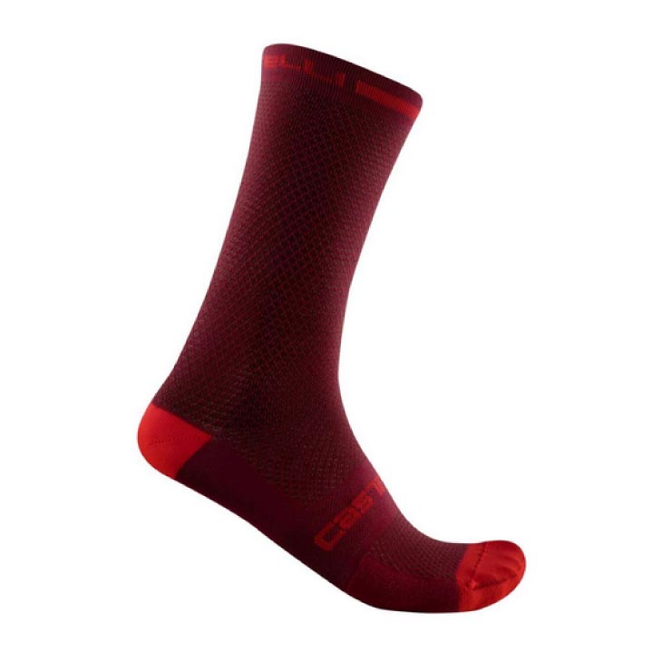 (メール便対応商品)CASTELLI カステリ SUPERLEGGERA T 18 SOCK スーパーレジェラ T 18 ソックス ボルドー