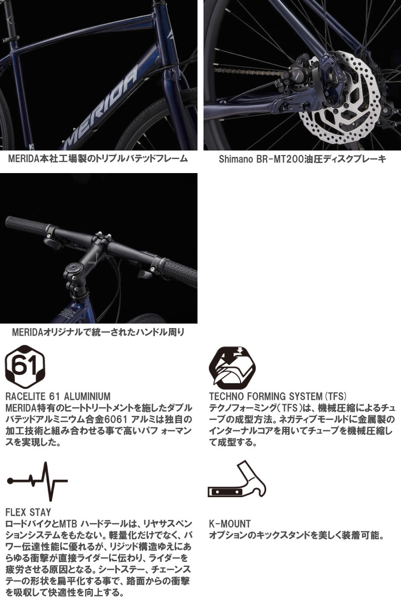 (��ŵ�դ�!)2026 MERIDA ���� CROSSWAY 300-D ������������ 300D �������ե�����ɥѡ��ץ�(����С�)��EM13�ۥ������Х���