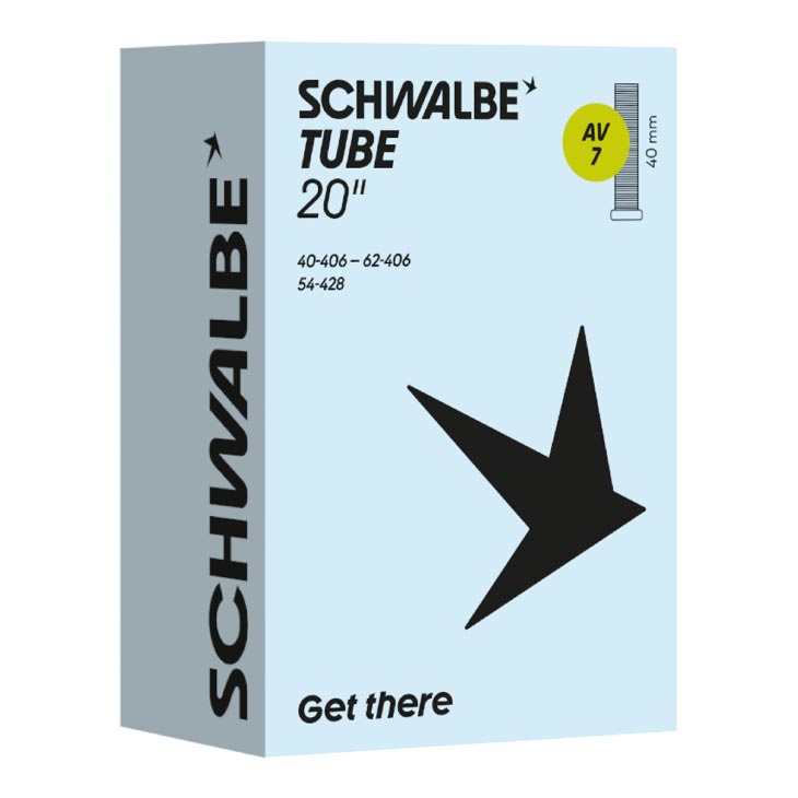 (即納)SCHWALBE シュワルベ TUBE チューブ【品番AV 7】米式バルブ(40mm)(4026495930062)