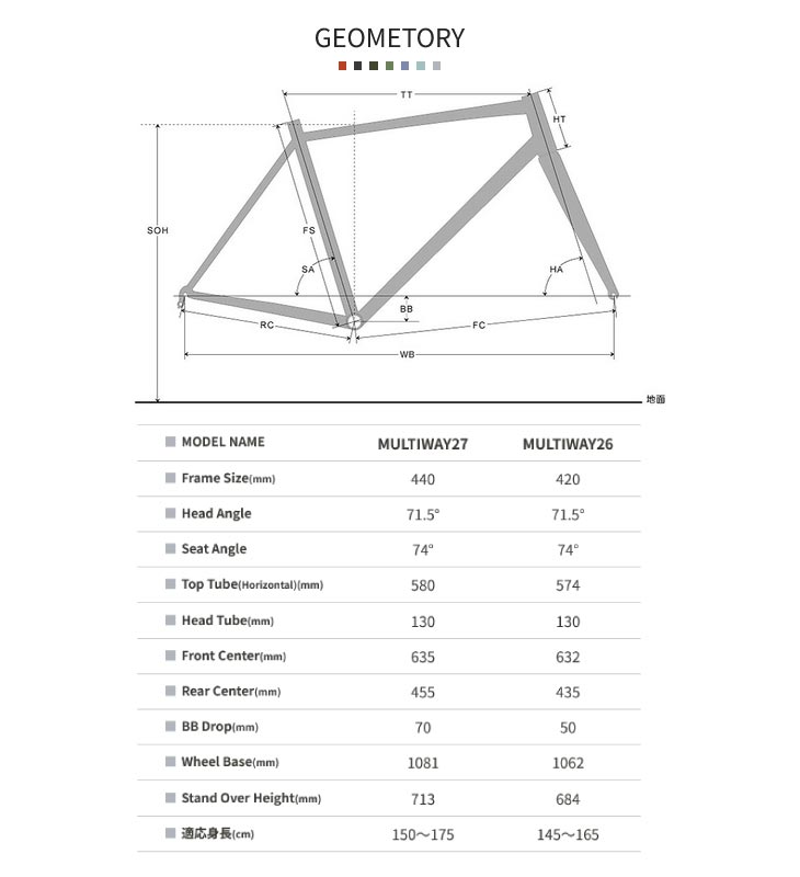 2026 LOUIS GARNEAU ルイガノ MULTIWAY27 BAA -Qマルチウェイ27 BAA マットスノーグレー 440mm 7段変速 クロスバイク
