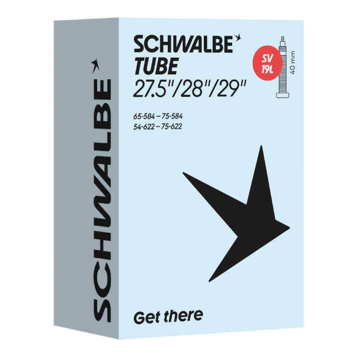 SCHWALBE シュワルベ TUBE チューブ【品番SV 19L】仏式バルブ(40mm)(4026495960342)