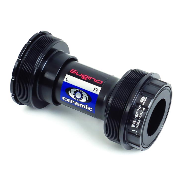 Rakuten - SUGINO スギノ T47A-IDS24 SUPER CERAMIC T47規格用 左右非対称BB スーパーセラミックベアリング(4582412157887)ボトムブラケット
