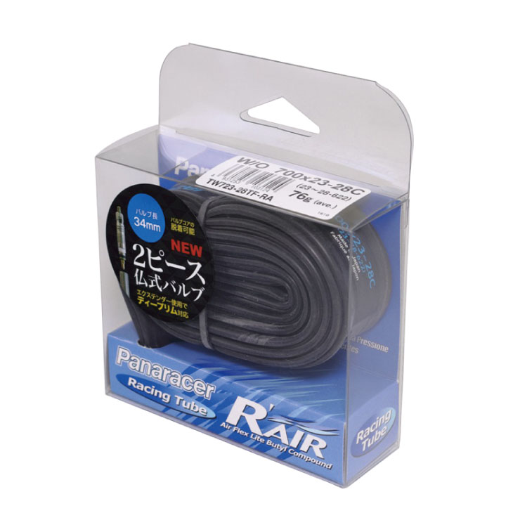 Panaracer パナレーサー TUBE チューブ R-AIR Rエアー 34mm 仏式 700C 2ピース（バルブコア着脱式チューブ）