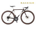 選べる特典付 RALEIGH ラレー CR-DC Carlton-DC カールトンDC ブラウンブラック 16段変速 グラベルロードバイク