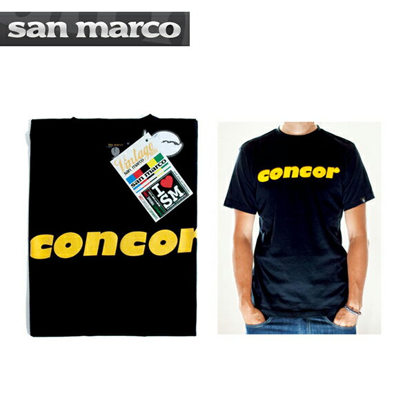 [パーツ][ウェア・パンツ][JAN: ]【san marco】サンマルコ WEAR ウェア CONCOR T-shirt コンコールTシャツ ■サイズ：S、M、L、XL、XXL ■カラー：ブラック ■品　番：TSH003