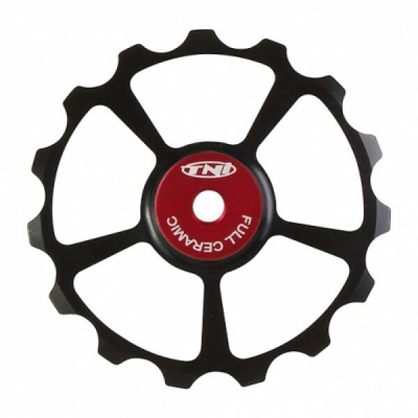 樂天商城 - TNI ティーエヌアイ Pulley プーリー フルセラミックアルミプーリー 15T 1ヶ レッド