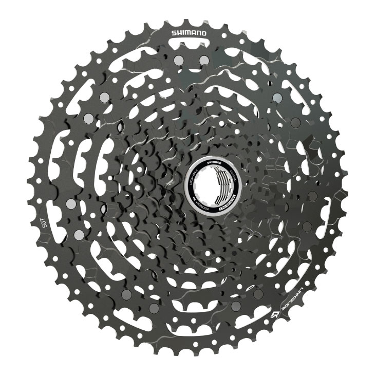 自転車館びーくるのSHIMANO シマノ CS-LG400-11 11-50T 11s LINKGLIDE カセットスプロケット(ECSLG40011150)(4550170171742)｜アングル2