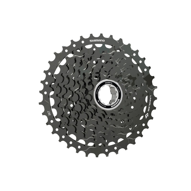 自転車館びーくるのSHIMANO シマノ CS-LG400-9 11-36T 9s LINKGLIDE カセットスプロケット(ECSLG4009136)(4550170171704)｜アングル2