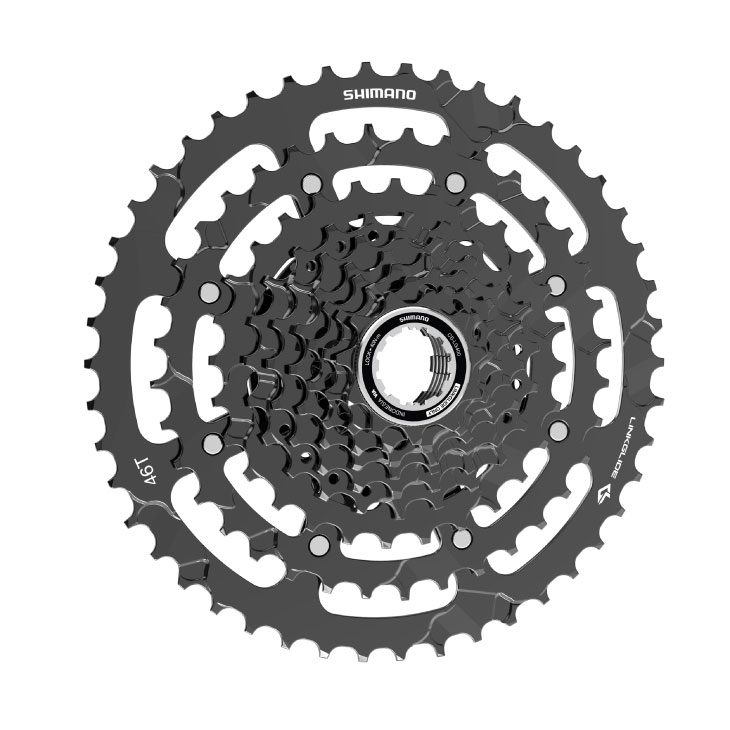 SHIMANO シマノ CS-LG400-9 11-46T 9s LINKGLIDE カセットスプロケット(ECSLG40091...