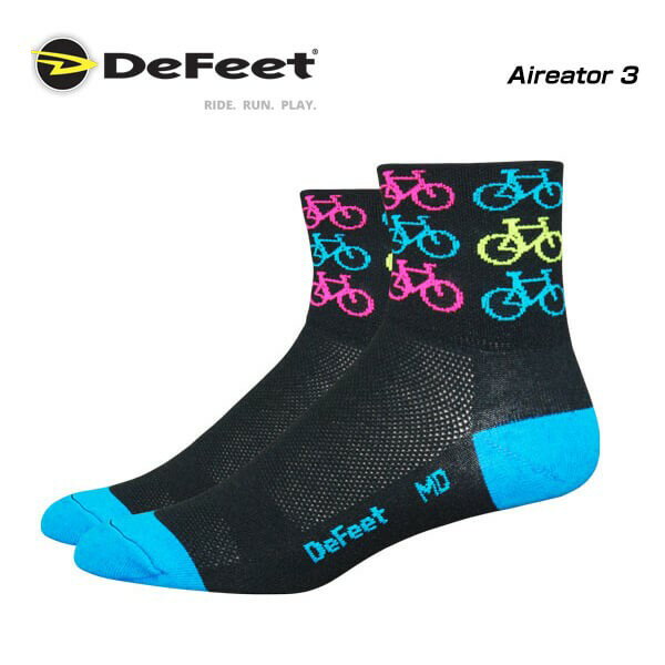 DEFEET デフィート Socks ソックス Aireator 3 クールバイク