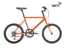 (選べる特典付)2024 TERN ターン CREST クレスト ドライオレンジ(限定カラー) 8段変速 ミニベロ 小径車