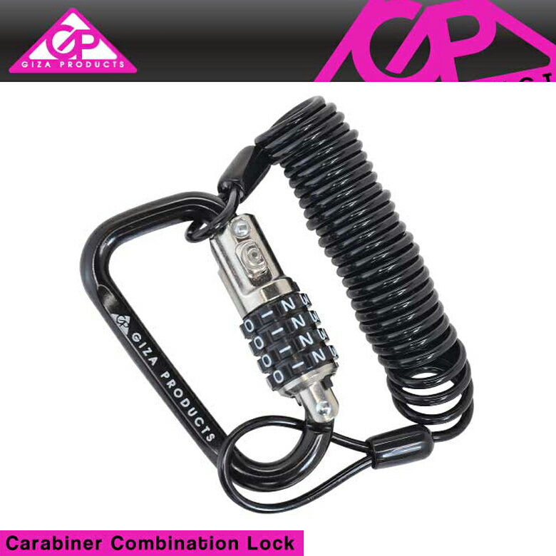 GIZA MU LOCK bN Carabiner Combination Lock Jri Rrl[V bN ubN(LKW21900)(4935012312970)