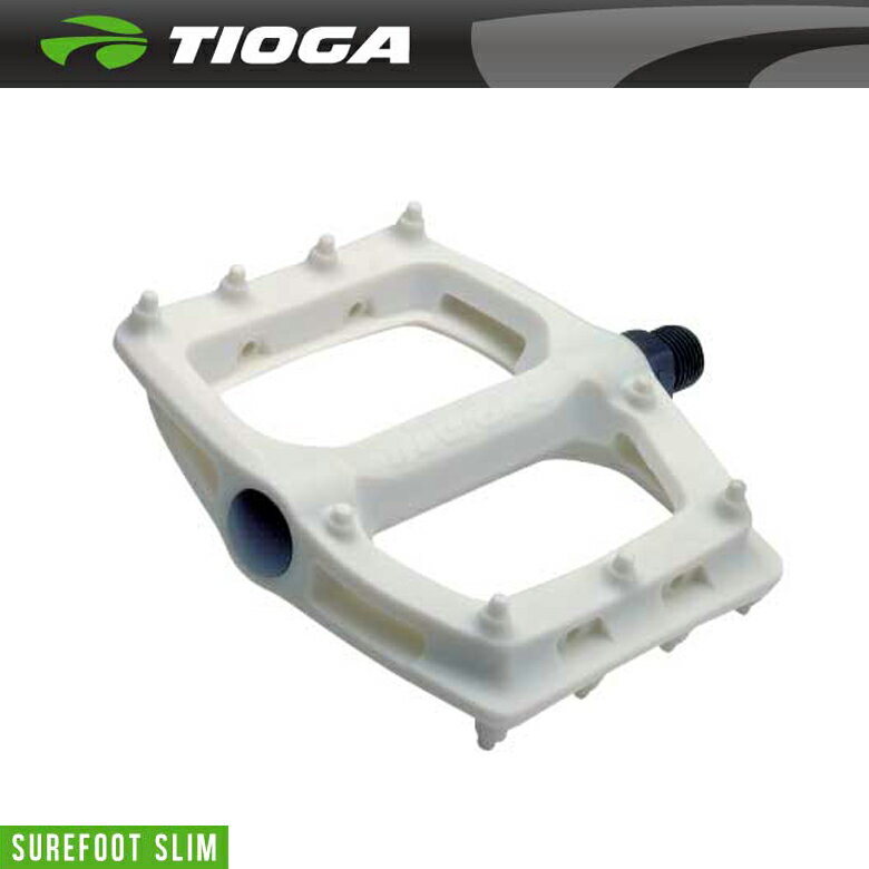 TIOGA タイオガ PEDAL ペダル SureFoot Slim シュアーフットスリム ホワイト(左右ペア)(PDL12301)(4935012032304)